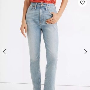 Madewell petite curvy mom jean